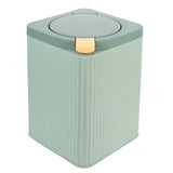 Household Trash Can with Lid Living Room Trash Bin Kitchen Garbage Can Bathroom Waste Container