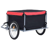 vidaXL Bike Trailer: Black and Red, 65 kg Capacity