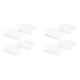 8 Pcs Clear Acrylic CD Holder with Tackable CD DVD Display Rack CD Storage Rack Organizer Stand CD T