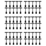 60PCS Adjustable Plastic Sign Holder,Clip-on Style Double Head Display Clips Rotating Reuse Sign Pri