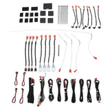 Car LED Strip Lights 64 Colors Ambient Interior Lighting Kits Door Outline Handle Footwell Light Bar