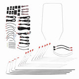 Car LED Strip Lights 64 Colors Ambient Interior Lighting Kits Door Outline Footwell Lamp Bar Replace