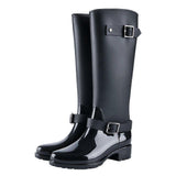 1 Pair Rain Shoes Waterproof Medium Tube Rain Boots Non-skid Sole Rain Boots Stylish Female Rain Boots Creative Adults Water Boots for Women Lady Wear
