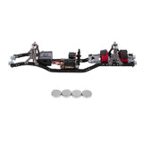 R/C Crawler Frame Carbon Fiber Car Chassis Beam for w/ 540 55T Motor Realistic RC Replaceable Interior Accs 1/10 SCX10 4