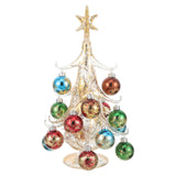 Christmas Tree Shaped Decor Christmas Tree Desktop Ornament Party Glass Xmas Tree