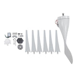 S Type 300W Wind Power Generator 3 Phase AC Motor 6 Blades Horizontal Shaft Wind Turbine Kit DC12V