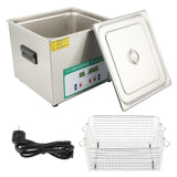 Ultrasonic Washing Machine Digital Timing Heating Cleaning Equipment DK-615HTD 15L 360WEU Plug AC220