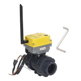 WIFI Smart Electric Ball Valve PVC IP67 APP Remote Control Water Ball Valve 110?230V 15W 50N.M