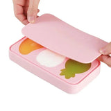 3 Grids Silicone Ice Cream Mold Thickened Food Grade Home Made 3 Hole Cartoon Ice Cream Mold Box Silicone Mold Fruit Shape