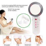 3 In 1 EMS Ultrasonic Cavitation Weight Lose Facial Lifting Body Slimming Massager Galvanic Infrared Lipo Fat Burner Machine