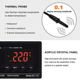30 Pce AC-112 Digital Waterproof Temperature Controller Microcomputer Thermostat for Aquarium Reptile NTC Sensor
