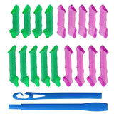 30 Pcs Portable Magic Hair Curler Hair Styling Accessories Hair Rollers Heatless Spiral Curlers DIY Hair Styling Rollers Kit