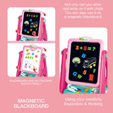 1 pc, Double-Sided Magnetic Drawing Board for Kids - Reversible Whiteboard & Blackboard with Teaching Supplies and Painting Accessories - Perfect Back to School Gift for Boys and Girls