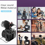 Vlog Microphone DSLR Camera Microphone Shotgun Microfone Cardioid Pickup for Canon Nikon Sony Mobile Phone Vlog Recording