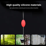 300pcs/lot Silicone Space Bean Stopper 1.0-8.0# Professional Fishing Float Anti-Strand Fishing Line Stopper Fishing Bobber Float
