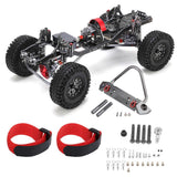 Aluminum Alloy Carbon Fiber RC Car Frame Kit w/ Tires 313mm Wheelbase Set for AXIAL SCX10