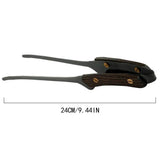 304 Stainless Steel Grill BBQ Tongs With Anti-scald Wood Handle Cooking Utensils Multi-purpose Food Bread Clip For BBQ Baking