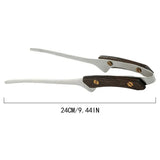 304 Stainless Steel Grill BBQ Tongs With Anti-scald Wood Handle Cooking Utensils Multi-purpose Food Bread Clip For BBQ Baking