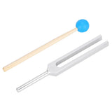 432HZ Alloy Sound Healing Therapy Tool Set Aluminum Alloy, Wood Tuning Fork Hammer Storage Bag