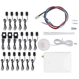 Smart Home Energy Meter WIFI 3 Phase 4 Wire Bidirectional Measuring Photovoltaic Power Consumption Meter with 16x50A 3x300A Sensors 90V-277V