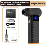 130000RPM Air Power Display Handheld Mini Dust Cleaner Wireless Electric Blower Portable Powerful Turbo Jet Fan