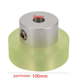 6X 100Mm Aluminum Polyurethane Industrial Encoder Wheel Measuring Wheel For Measuring Rotary Encoder