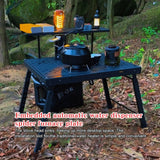Spider Outdoor Furnace Board with Storage Bag - Camping Stove Table Plate for Electric Water Dispenser