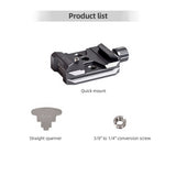 Aluminum Alloy Quick Release Clamp with Arca Slot 3/8-inch & 1/4-inch Screw Hole for DJI RS2/RSC2/RS3 QR Plate