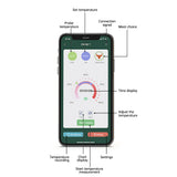 98FT BBQ BT Smart Wireless Meat Thermometer - APP Control, 4 Probes for Grilling and Smoking, IPX7 Waterproof Barbecue Thermometer