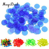 100Pcs/Lot Translucent Bingo Chip 3/4 Inch Class Math Games Educational Toys for Children Kids Classroom Party Supplies