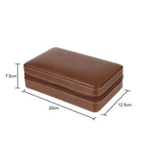 Humidifier Cedar Wood Cigar Humidor Box Portable Gift For Boy Friend Father PU Leather Cigar Case Storage 4 Cigars Box Humidor