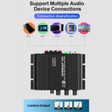 Mini Audio HiFi Bluetooth 5.0 Power Class D Amplifier Tpa3116 Digital Amp 50W*2 Home Audio Car Marine USB/AUX IN