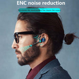 Wireless Blutooth 5.0 Earphone Sports Running Headset Noise Cancelling Earbuds with Dual Core Long wheat Handsfree Headphones