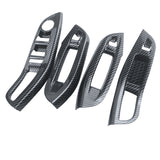 For Ford Focus 3 4 2009-2017 Car Door Interior Armrest Window Panel Carbon Fiber Decorative Sticker 4Pcs