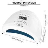30LEDS Nail UV Dryer Lamp Kit With Nail Art Tools Set for Manicure Sand Files Buffer Sponge Block Brush Nails Salon Accessories