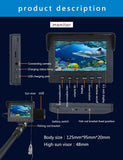 30M 4.3" Inch 1000tvl Underwater Fishing Video Camera Kit 12 PCS LED  IR  Lights Video Fish Finder Lake Under Water fish cam