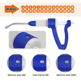 30ML Automatic Drencher Animal Continuous Feeding Gun for Goat Cattle Backpack Medicine Pot Drenching Gun with Bottle