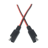 2Pcs 18AWG Extension 2-Pin Quick Disconnect 10A Solar Battery Panel SAE Plug Input and Output Cable