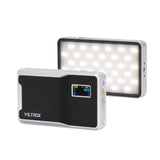 VILTROX 08X 8W RGB Lamp Full Color LED Pocket Vlog Light 2500K-8500K LCD 108Leds Battery for Live Streaming Home Studio