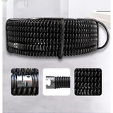 15M Length Household Drain Extension Set Sewer Dredger Compression Spring With Connector For 10-100MM Pipe F