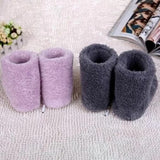1 Pairs Winter USB Electric Heating for Women Men Comfortable Plush Foot Warmer Washable Heated Shoes Indoor Outdoor