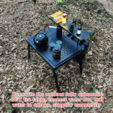 Spider Outdoor Furnace Board with Storage Bag - Camping Stove Table Plate for Electric Water Dispenser