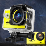 Ultra HD 4K Action 30fps/170D Underwater Helmet Waterproof 2.0-inch Screen WiFi Remote Control Sports go Video Camera Pro