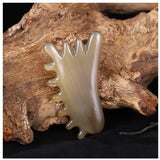 Natural Horn Scraping Gua Sha Massage Board Facial Eye Lifting Wrinkle Removal Acupuncture Spa Beauty Care Tool