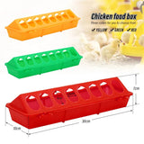 30cm Chicken Feeder Fountain 16 Holes Poultry Ground Feeder Plastic Clamshell Feeding Chicken Groove Farm Breeding Supplies