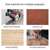 Pneumatic grinding abrasive belt small hand-held wire drawing metal stainless steel polishing hine