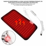 Knee Red Light Therapy Device Pain Relieve Near Infrared Heating Pad For Arthritis Legs Care Warmer Protection Health Massager