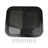 RV Push Pull Window Rounded Corner Waterproof Sealed UV Proof Smooth Polished For Camper Engineering Vehicle for 33?38mm(1.3?1.5in) Wall Thickness