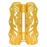 (Gold) Diver BCD Plate Buoyancy Compensator Device BCD Accessory Multicolors Aluminium Alloy Scubas Diving Techniques Backplate  Gold