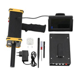 15m Depth 1000 Meters Range Metal Detector High Accuracy Metal Detector with Display Screen for Gold Silver Copper 100?240V EU Plug